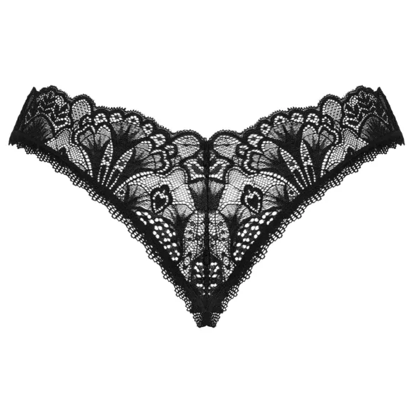 Obsessive - tanga deschisă sexy - dantelă neagră - XL/XXL