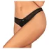 Obsessive - tanga deschisă - dantelă neagră - M/L
