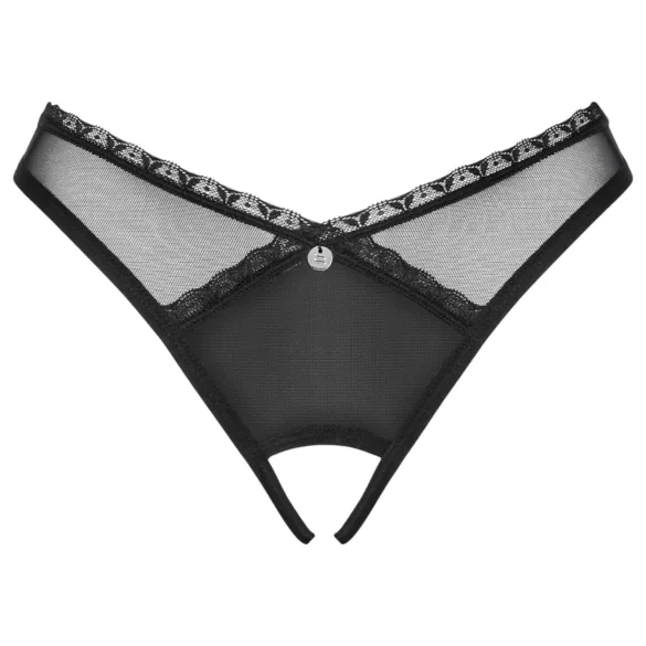 Obsessive - tanga deschisă - dantelă neagră - M/L