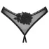 Obsessive - tanga deschisă - dantelă neagră - M/L
