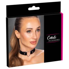 Cottelli - choker cu inimă - negru