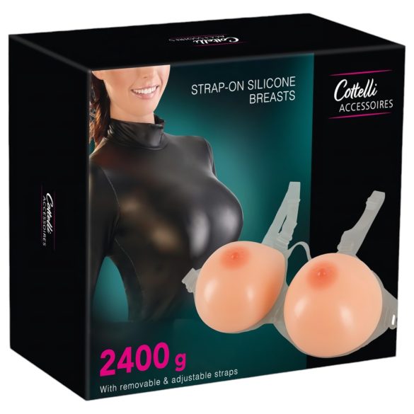 Cottelli - Sâni cu push-up din silicon (2x1200g), ușor de purtat!