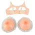 Cottelli - sutiene cu push-up din silicon - bust mărime mare - 2x1000g
