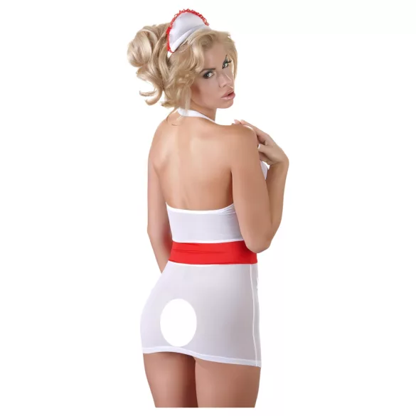 Cottelli - Costum asistentă sexy cu portjartier