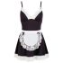 Cottelli - Rochie & șorț de menajeră (negru-alb) - XL