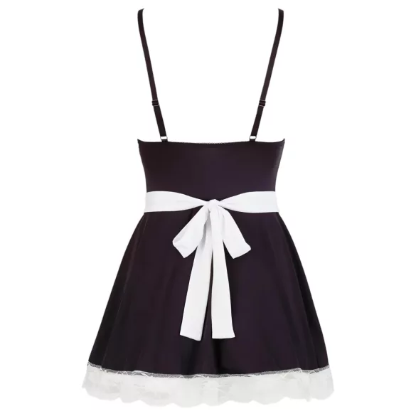 Cottelli - costum menajeră cu șorț - negru-alb - XL