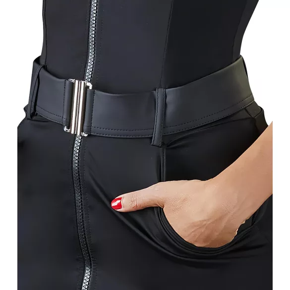 Cottelli - costum polițistă sexy - rochie scurtă - negru - M