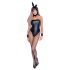 Cottelli Bunny - costum strălucitor, sexy iepurașă (5 piese) - L