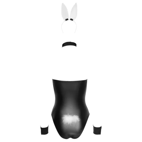 Cottelli Bunny - costum sexy iepuraș femei - 5 piese - lucios - XL