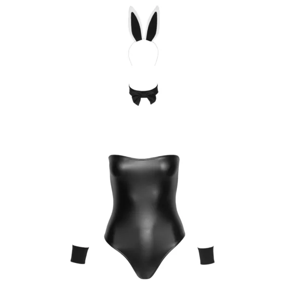 Cottelli Bunny - costum sexy iepuraș femei - 5 piese - lucios - XL