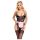 Cottelli - costum menajeră transparent (negru-roz) - M