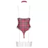 Cottelli - set body tip costum cu carouri - roșu