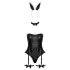 Cottelli - costum iepuraș sexy - 3 piese - negru