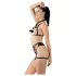 Cottelli - set body harness lenjerie - negru (S-L)