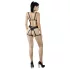 Cottelli - set body harness lenjerie - negru (S-L)