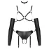 Bad Kitty - set hamuri corporale bondage - negru - M
