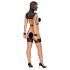 Bad Kitty - set BDSM din dantelă (negru) - M
