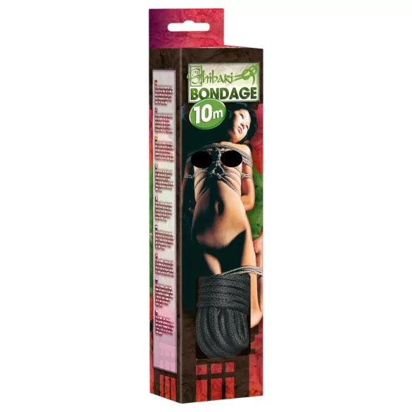 Shibari - Funie bondage 10m - negru