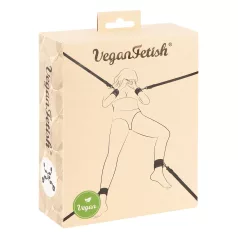 Vegan Fetish - set pentru imobilizare la pat - negru