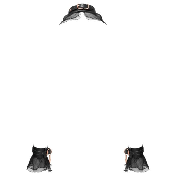 Set bondage Bad Kitty din 4 piese – negru, fantezie seducătoare!