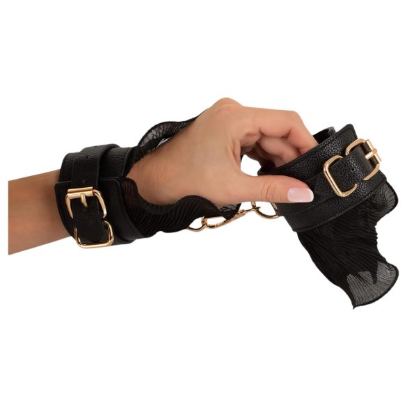 Set bondage Bad Kitty din 4 piese – negru, fantezie seducătoare!