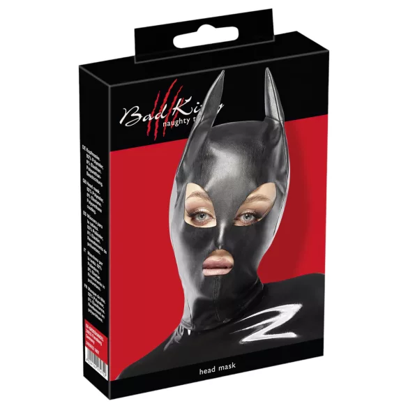 Bad Kitty - mască Catwoman - latex negru