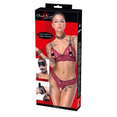 Bad Kitty - set bondage - 6 piese (negru)