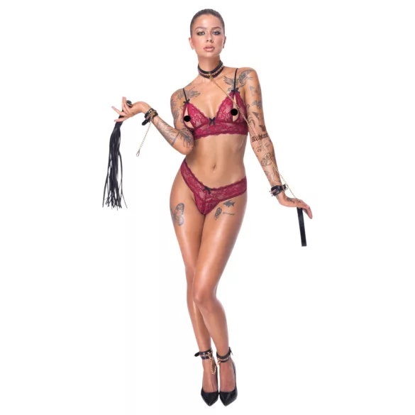 Bad Kitty - set bondage 6 piese - negru