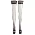 Cottelli - Dresuri tip portjartier satin - negru - 3/M-L