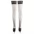 Cottelli - Dresuri tip portjartier satin - negru - 3/M-L