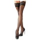 Cottelli - ciorapi de plasă cu dantelă lată, 11 cm (negru) - 5