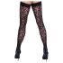 Cottelli Legwear - dresuri negre model leopard - 4