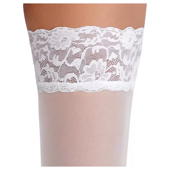 Cottelli - dresuri cu bandă din dantelă florală - alb