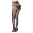 Cottelli Legwear - dres deschis strălucitor - negru (S-L)