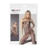 NO:XQSE - Catsuit negru sexy cu deschidere - plasă elastică - L/XL