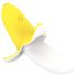Banana Vibrator Rezistent la Apă, Reîncărcabil - Galben/Alb