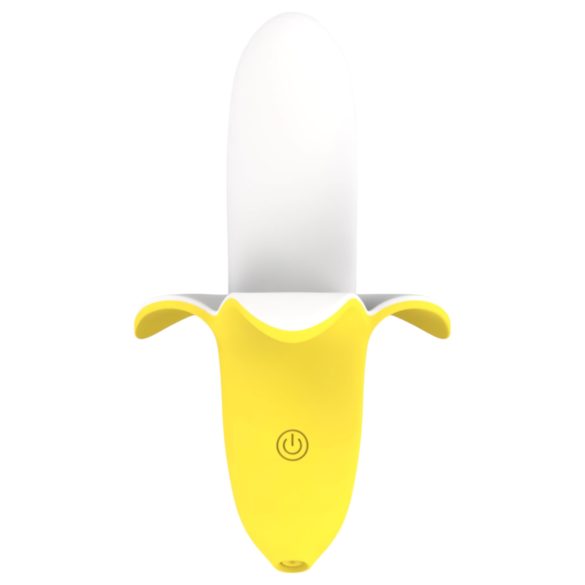 Lonely - vibrator clitoral reîncărcabil rezistent la apă banană galben-alb