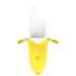 Banana Vibrator Rezistent la Apă, Reîncărcabil - Galben/Alb