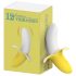 Banana Vibrator Rezistent la Apă, Reîncărcabil - Galben/Alb