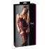 Cottelli - Corset și tanga cu trandafiri (roșu) - 80C/L