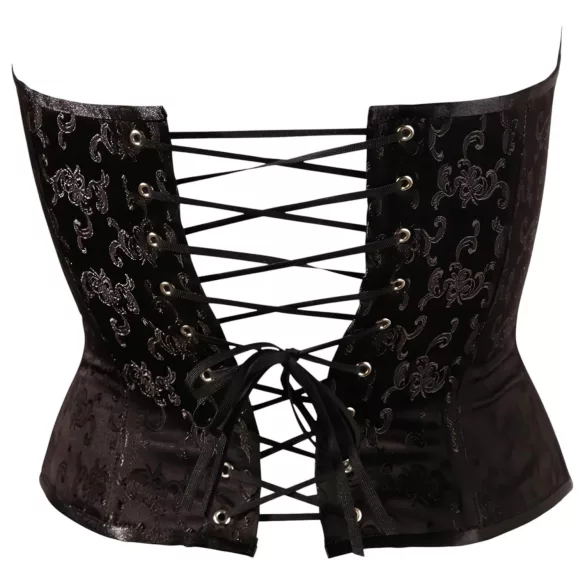 Cottelli - corset de petrecere brodat - negru - L