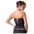 Cottelli - corset de petrecere brodat (negru) - 2XL