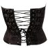 Cottelli - corset de petrecere brodat (negru) - 2XL