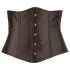 Cottelli Plus Size - corset din satin - negru