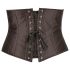 Cottelli Plus Size - corset din satin - negru