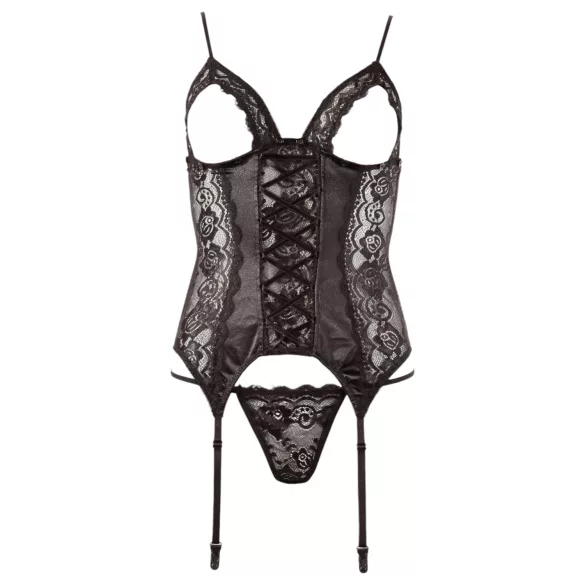 Cottelli - Top negru cu portjartiere ajustabile