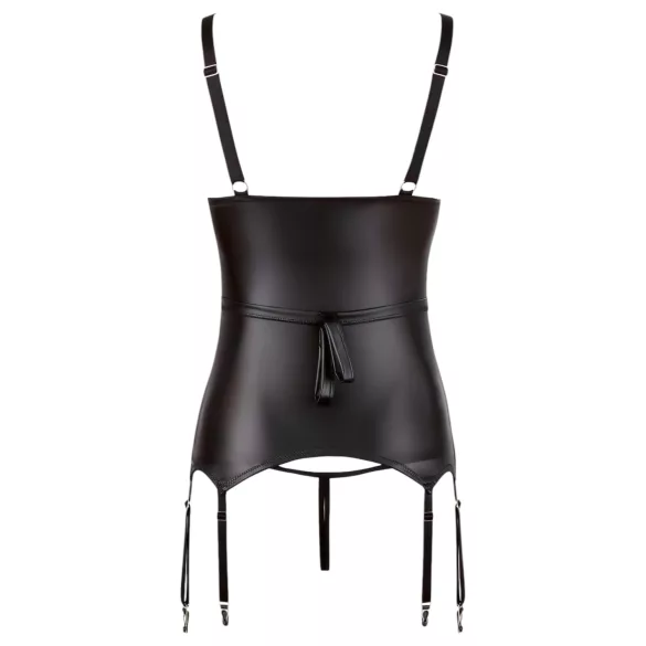 Top lucios lifting cu cătușă (negru) - XL