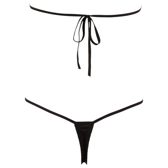 NO:XQSE - Body deschis, cu strasuri - negru (S-L)