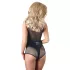Cottelli - body sexy din plasă transparentă - negru - M