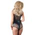 Cottelli - body sexy din plasă transparentă - negru - L